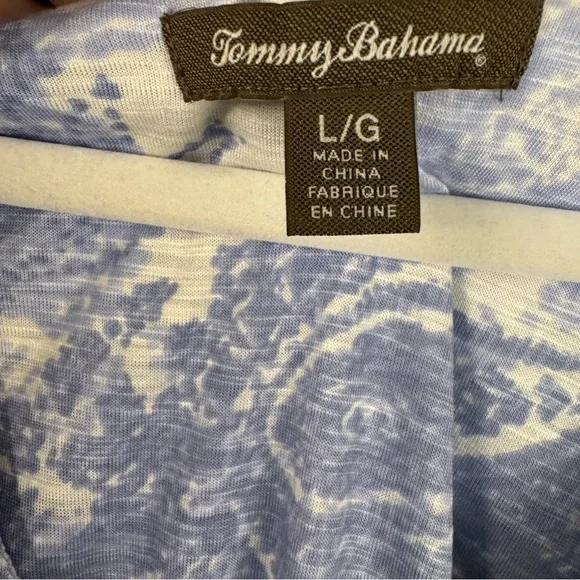 tommy bahama Women’s Sleeveless Swing Dress Blue/White Size large - Picture 6 of 9